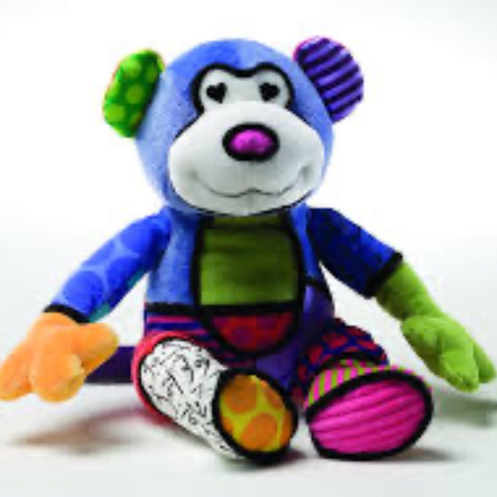 Britto Popplush pop plush For Eneso Patchwork matisse the Monkey 15" Soft Toy